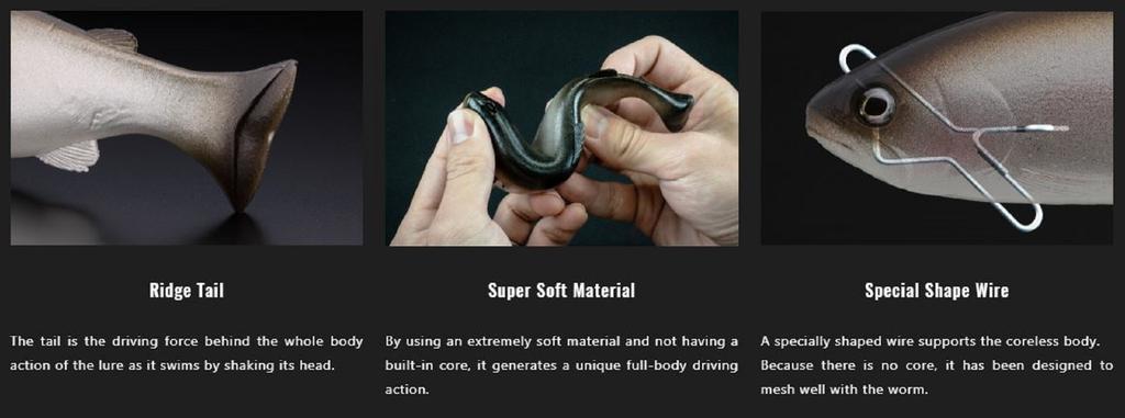 Jackall Soft Lure Vividus Swimbait 145mm 51 grams RT Yamame (0054)