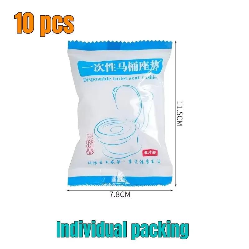 

10/30/50pcs Disposable Toilet Seat Cover Mat Portable Waterproof Safety Toilet Seat Pad for Travel/Camping Bathroom Accessiories