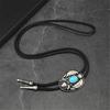 Elegante Bolo-Krawatte mit Steinanhänger Geschnitzte Krawatte Western-Halskette Coole Bolo-Krawatte Western-Cowboy-Kostüm