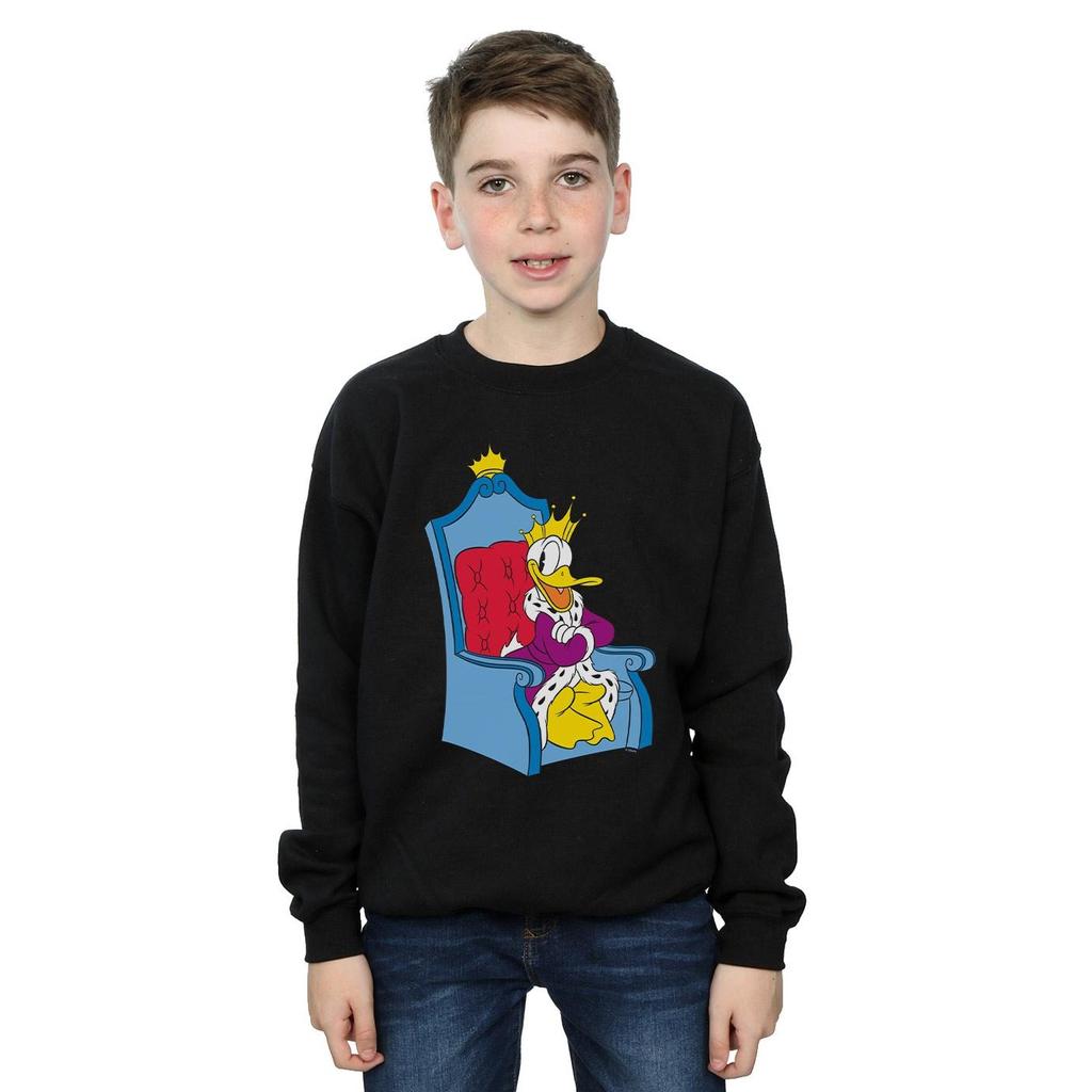 Disney Boys Donald Duck King Donald Sweatshirt