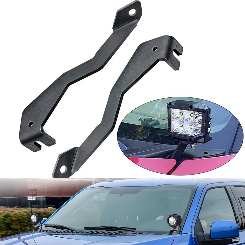 Work Light Bracket Pair Hood Hinge Ditch Led Mount Brackets for Ford F150 2004-2014 for Svt Ratpor 2010-2014 Work Light Bracket