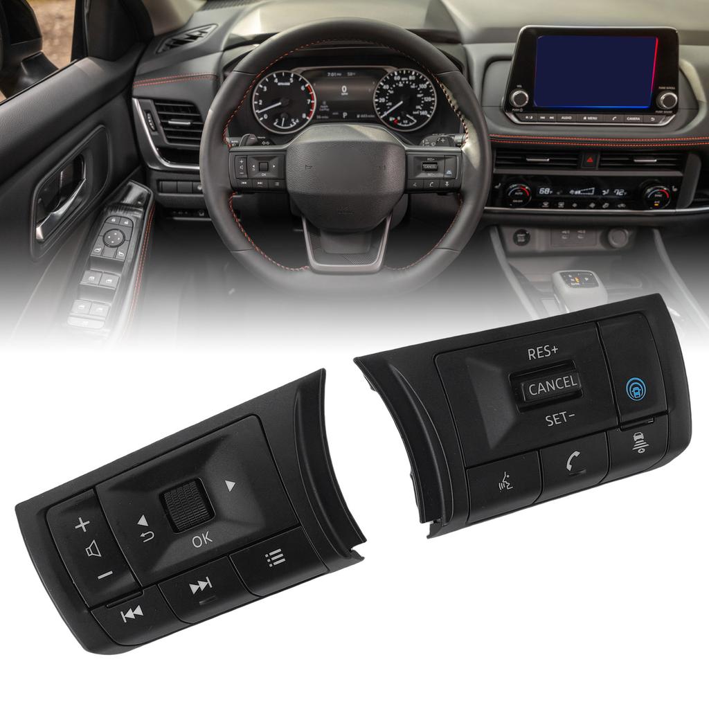 Steering Wheel Control , Multifunction Replacement with OEM Design for Rogue 2021-2023 and Pathfinder 2022-2024