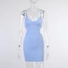 Y2K European and American Hollowed Out Waist Revealing Chest Strap Dress for Women