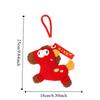 Cartoon Pony Dolls Keychain Funny Bag Hanging Charm Portable Plush Horse Keychain  Bag Decor