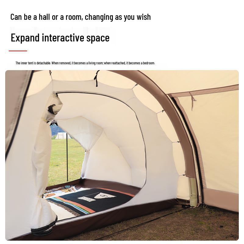 Inflatable Car Rear Tent: Thick Sun and Rain Protection Awning for Outdoor Camping