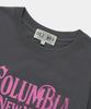 COLUMBIA UNIVERSITY Uni Women Curved Slim-Fit S/S T-Shirts_Charcoal