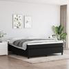 Exclusive House - Bed Slat Base with Mattress Black 160x200 Cm Fabric
