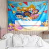 Bubble-Guppies Print Tapestry, Backdrop, Easy Setup, Ideal for Bedroom, Office & Living Room, with Aesthetic Wall Hanging Decor.