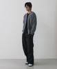 NODU Essential V-Neck Knit Zip-Up Cardigan [Gray]