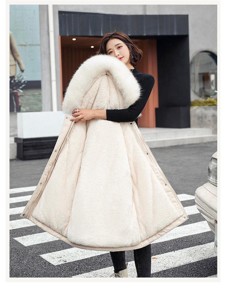 Women's Korean Style Mid-Length Winter Parka: Thick, Loose, Warm, Plus Size Cotton Coat