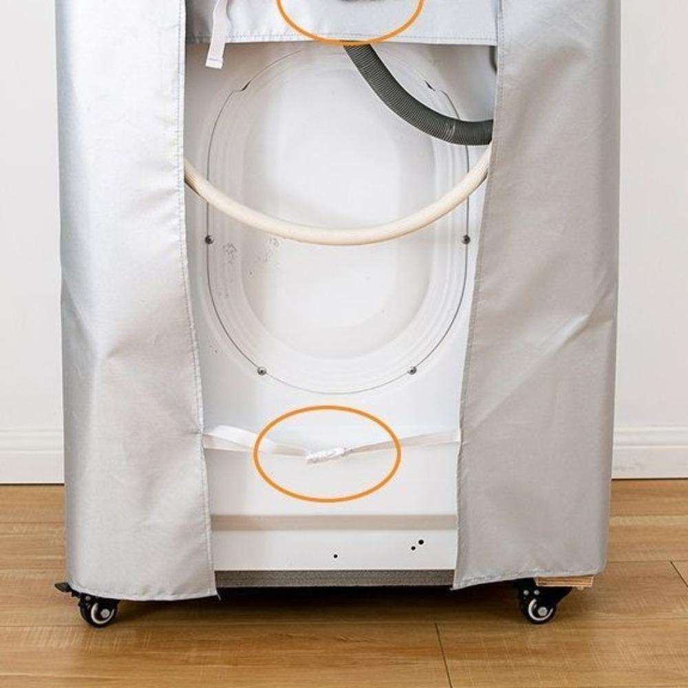 Universal Waterproof Washing Machine Cover Anti-dust Sunscreen Top Open Cover Cartoon Polyester Dust-proof Cover Home Decor