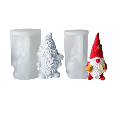 Moule Gnome en Silicone pour la Saint-Valentin Moule Mignon pour Bougie d'Aromathérapie Moule Nain en Plâtre Époxy pour Savon DIY Cadeau Fabrication de Bougies