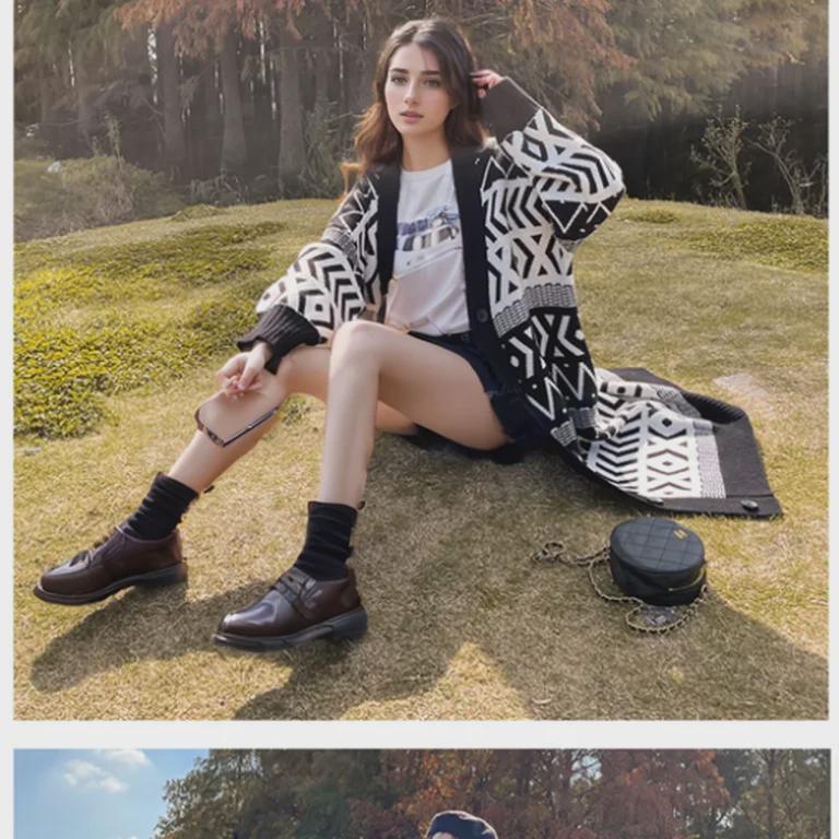 Gemütliche Strickjacke: Damen Midilanger, Lockerer, Überknie-Pullover für Frühfrühling & Herbst 2024