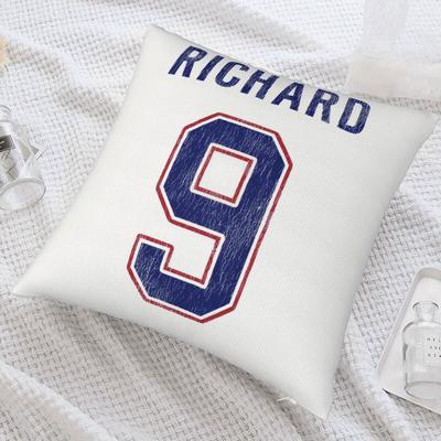 Pc Personalized Name Number Pillow Cover Vintage Sports Jersey Style Cushion Case for Bedroom Sofa Home Decor Gift