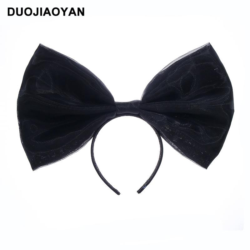 

Популярная очень большая повязка на голову с 3D сетчатым бантом – Милый, Симпатичный, Простой дизайн подчеркивает форму лица