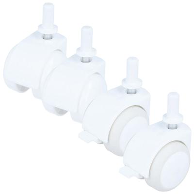 Ruedas para Cuna de Bebé - Juego de 4 Ruedas Blancas