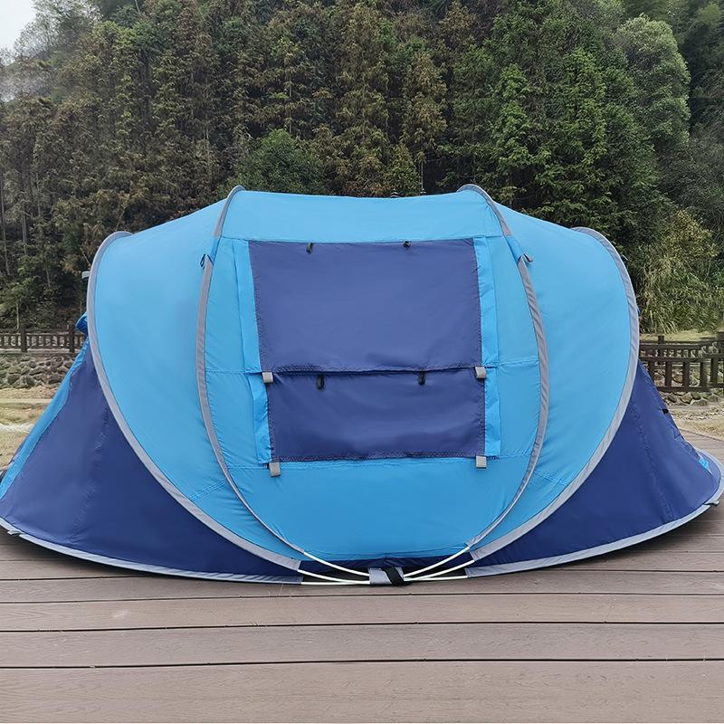Automatický stan typu člunu s rychlým startem Venkovní stan je odolný proti dešti a dešti, zdarma k sestavení, snadno se přenáší, skládací velký prostor