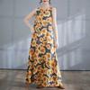 Women's Long Skirt Summer New Round Neck Printed Dress