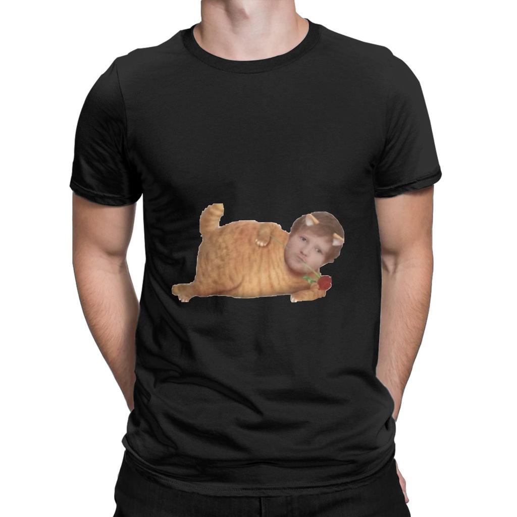 Kitty Ed Novelty 100% Cotton T-Shirt E-Ed Sheeran Tops Tees For Men