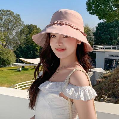 Women's Light Luxury Wide Brim Sun Protection Bucket Hat