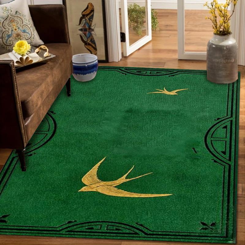 Gothic Green Scorpion-printed Carpet Soft and Slip-resistant Floor Mat for The Living Room Bedroom Rug Vintage Door Mat 40X60CM
