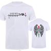 1N23456 Motorcycle Gear Biker Heartbeat Graphic Print T Shirt Men T-Shirts Summer Men's T Shirt Clothing Oversized Men Tshirt