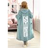 Cardigan Oversize en Maille pour Femme Pull Lâche Col en V Manches Longues Vêtement d'Extérieur Décontracté