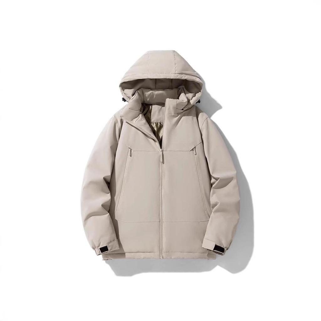 Cotton-padded Men's Thickened Jacket Sports Casual Thermal Hooded Winter Jacket Graphene Cotton Jacket