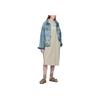 Fear of God Essentials FW22 Graues Kurzarm-Midikleid Smoke Buchstabenprint Damenkleid FOG-FW22-062