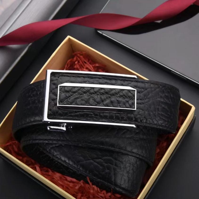 Men's Luxury Genuine Leather Belt with Automatic Buckle - Business Casual, Inner Wear, High-End Trouser, Youth Style