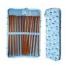 Carbonized Knitting Needle 25cm And Knitting Needle Case For Handmade Projects