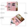 S25FE Zipper Bag Case for Samsung Galaxy S25 FE S 25 S24 S23 S22 S21 S20 Ultra S10 S9 S8+ Plus Coque Luxury Leather Wallet Cases