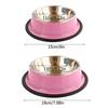 Dog Bowls Non Slip Stainless Steel Indoor Outdoor Puppy Dish Water Food Feedin M