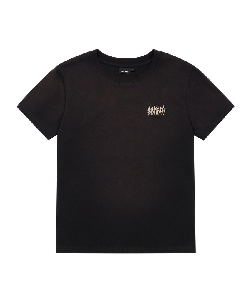 AAKAM Dirty Spray Bone Half Top (Black)