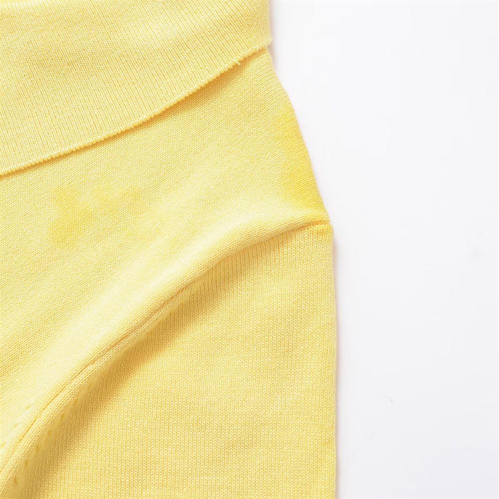 2025 Spring Women's POLO Collar Short-Sleeve Knit Pullover with Pocket