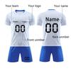 Men's Athletic Soccer Uniform Set, Short Sleeve Jersey and Shorts, Quick Dry Sportswear for Training and Matches