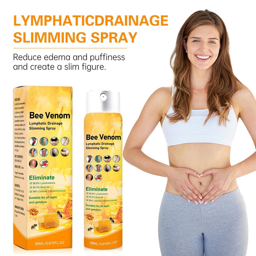 Sprej na tvarování postavy Bee Shaping Rychle spaluje pro zpevnění pokožky, Zeštíhlení těla 30ml