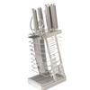 304 Stainless Steel Knife Holder Kitchen Counter Modern Minimalist With Multi-Compartment Design