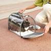 Cat Pet Large Capacity Transparent Shoulder Oblique Span Universal Dog Backpack Lightweight Breathable Portable Cat Bag