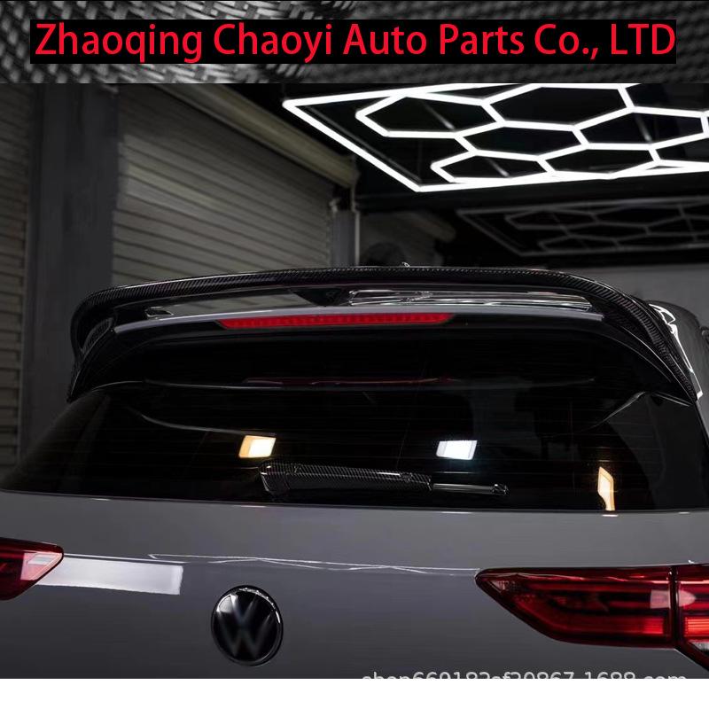 Volkswagen Golf MK8 GTI Carbon Fiber Rear & Roof Spoiler Kit