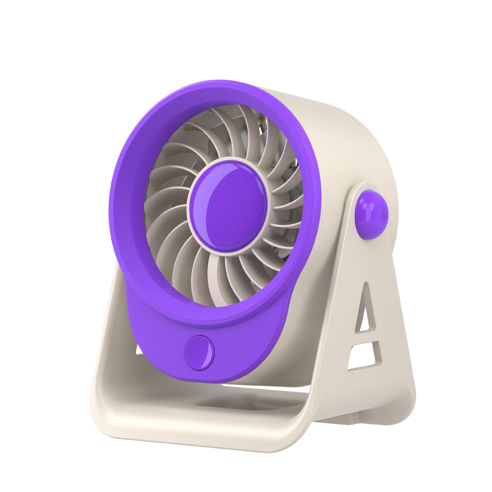 2026 new mini desktop fan USB charging circulating fan high speed wind desktop fan source plug-in model - no battery