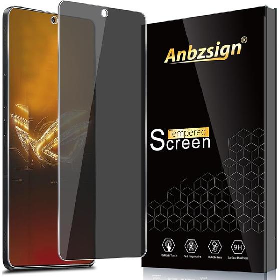 [2 Pack for Asus Zenfone 11 Ultra 2024 Privacy Screen Protector, 9H Anti Spy Private Tempered Glass Film, Anti Scratch, Case Friendly Privacy