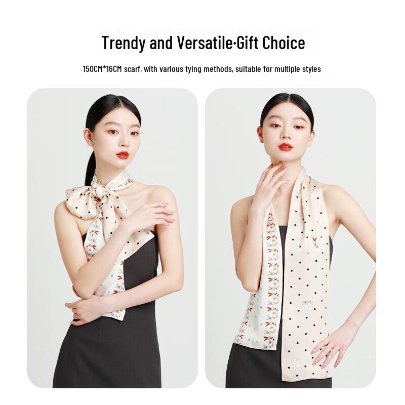 100% Mulberry Silk Versatile Long Scarf - Gift Box Edition