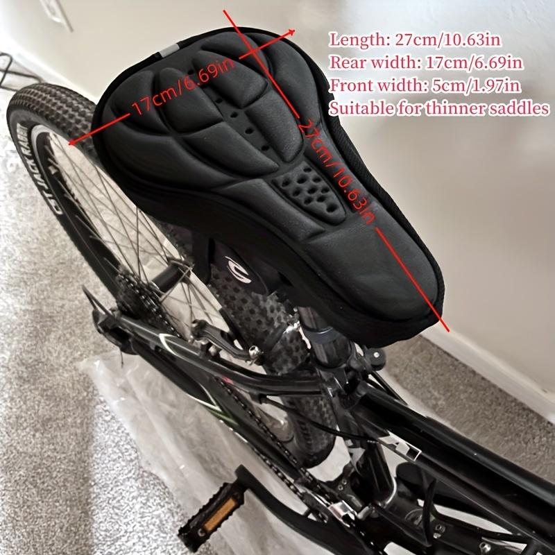 1Pc Comfortable Bicycle Seat Cushion Cover Features A Shock-Absorbing And Breathable 3D Design, Ideal For Road And Mountain Bikes. It Is A Must-Have