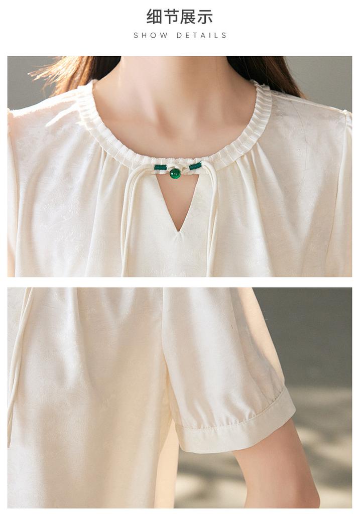 New Casual Shirt for Women In Summer of 26, Women's Base, High-end Feeling, Women's Pullover Shirt, Women's Short Sleeved Top, T-shirt for Women