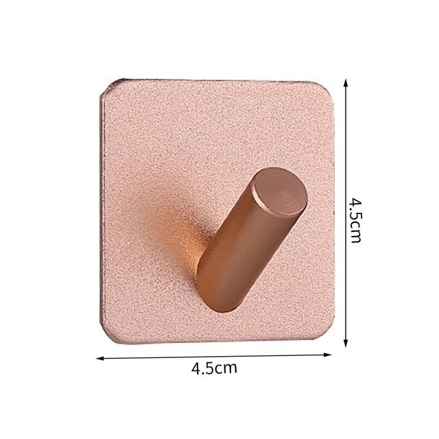 Self Adhesive Wall Hooks Door Key Holder Clothes Coat Hanger Bathroom Towel Holder Kitchen Storage Rack Shelf Bag Organizer