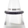 [Pre-owned] K18WG Black Diamond Ring / Size 11 / J66-4