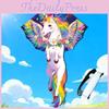 Unicorn Kite With Mechanical Craft And Durable Polyester Fabric For Children And Parties