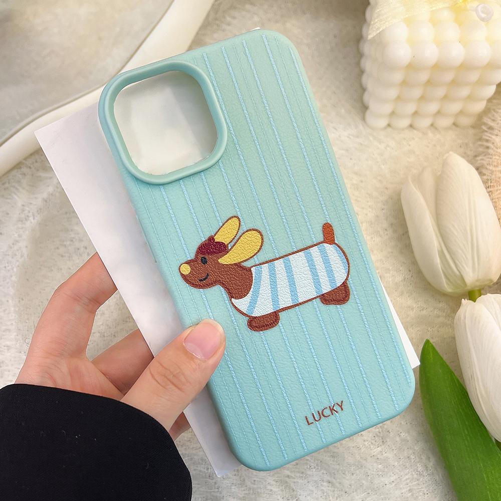 Phone Case for iPhone 11 13 XR XS Max Case iPhone 12 14 15 16 Pro Max 12 Pro 15 Plus Leather Painted Waterproof Drop-proof and Wear-resistant Cartoon
