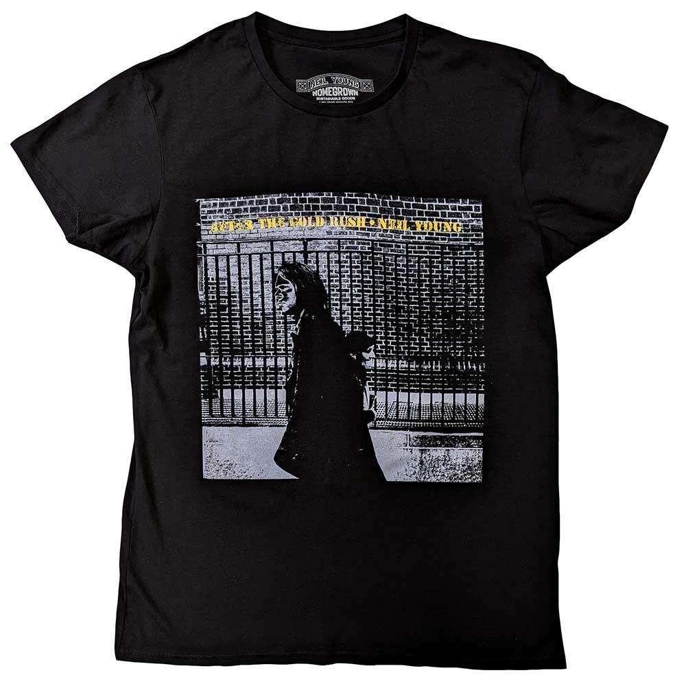 New Neil Young T-Shirt: After The Gold Rush (Embellished) OFFICIAL black XXL